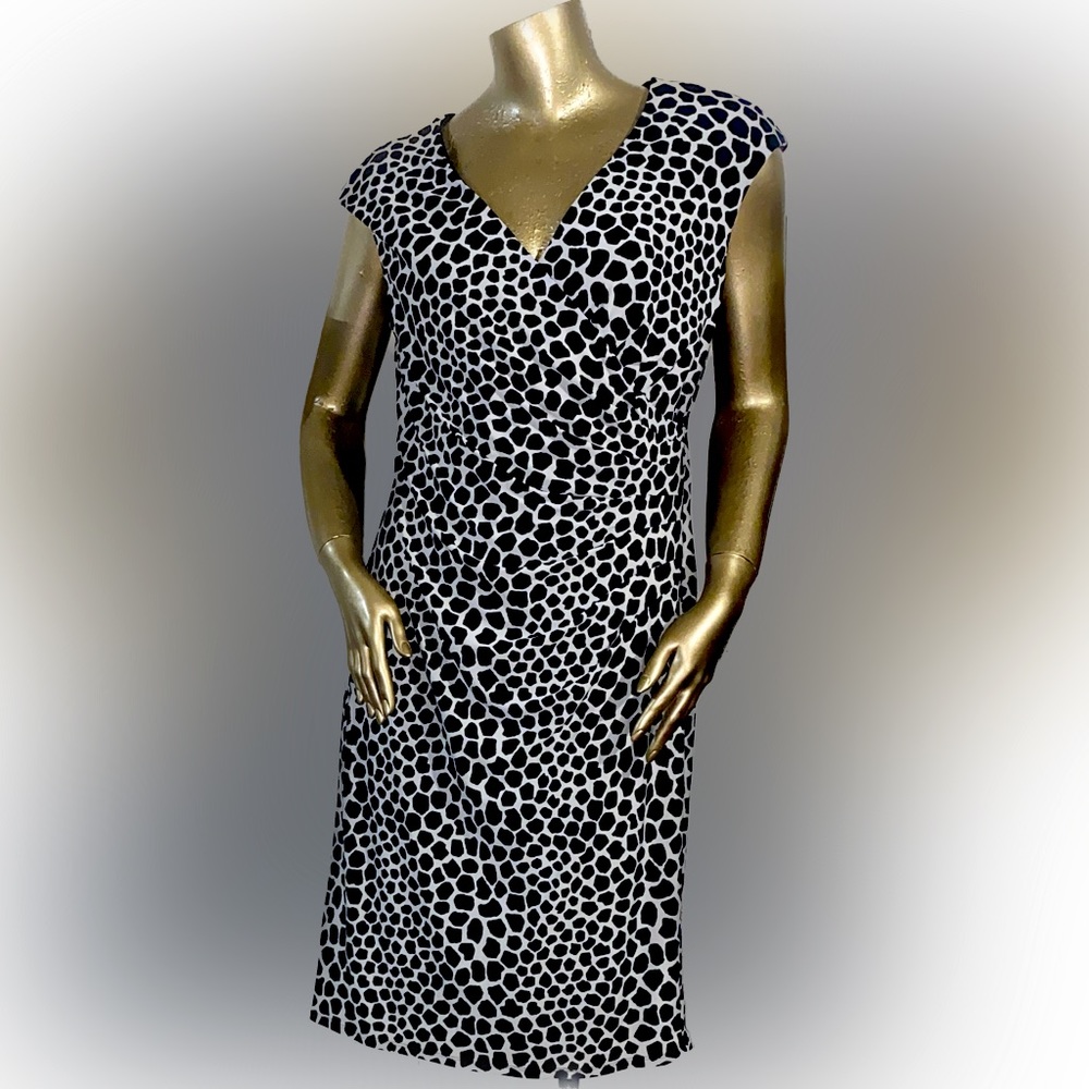 JONES NEW YORK fully lined, print, Wrap Dress, 10